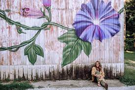 Broad Ripple Flower Alley Flower Mural Mural Wall Murals
