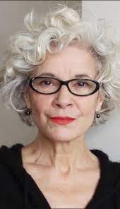 short hairstyles for gray hair with glasses grey curly haircuts styles long length thin fine