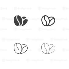 Coffee Bean Icons Multi Series Vector Eps File Coffee Icon Coffee Tattoos Coffee Shop Logo