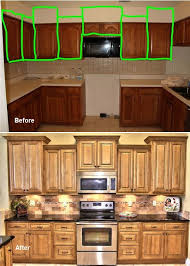 staggered kitchen cabinets