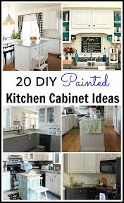 Pinterest refinishing kitchen cabinets ideas. 20 Diy Painted Kichen Cabinet Ideas Diy Kitchen Cabinets Painting Painting Kitchen Cabinets Diy Kitchen Renovation