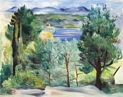 Paysage De Sanary Moise Kisling Sale Artwork Art Painting