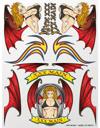 XXXS031 ANGEL OF DEATH STICKER SHEET - My Tobbies - Toys & Hobbies