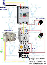 The white wire is used for hot in this circuit and it is marked with black tape on both ends to identify it as such. Stop Start Wiring Diagram For Air Compressor With Overload Google Instalacion Electrica Industrial Imagenes De Electricidad Diagrama De Instalacion Electrica