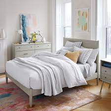 Choose from the standard or charging version, which features two usb sockets and power outlets. Mid Century Bed Pebble West Elm United Kingdom