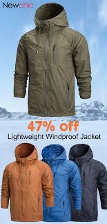 Us 32 38 Mens Lightweight Hooded Windproof Water Repellent Quick Dry Casual Outdoor Jacket Outdoor Jacket Menswear Winter Abbigliamento