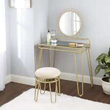 Better Homes Gardens Mirabella Bedroom Vanity Stool Walmart Com In 2020 Bedroom Vanity Decor Vanity Table