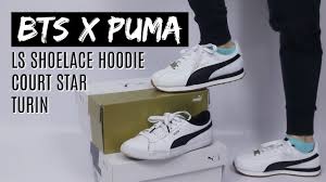 bts x puma turin review feat court stars and hoodie haul