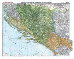 Boka kotorska from mapcarta, the open map. Historische Karte Bosnien Herzegowina Montenegro Und Dalmatien 1913 Gerollt Verlag Rockstuhl