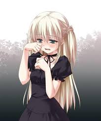 Petite Fille Gothique Qui Pleure Fille D Anime En Pleurs Fille Blonde Anime Petite Fille Manga
