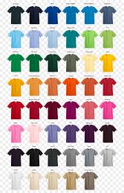 Gildan Tee Shirt Color Chart Www Bedowntowndaytona Com