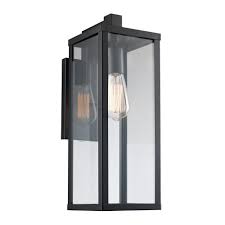 Unbranded 17 75 In 1 Light Black Outdoor Wall Lantern Sconce 40751 Bk The Home Depot In 2020 Outdoor Wall Lantern Exterior Light Fixtures Outdoor Walls
