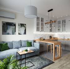 Kleines Wohnzimmer Mit Essbereich Ideen Moderne Wohnzimmereinrichtung In Grau Und Weiss Wanddeko Kleine Wohnkuche Wohnzimmer Ideen Wohnung Wohnzimmer Einrichten