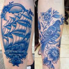 Darkindigo says that she's turning blue and white, like china. My First And Second Delft Blue Tattoos By Jon Squires Urge 2 Tattoo Edmonton Alberta Tattoos