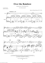 No matter if you are a beginner piano player or have just some experience. Arlen Over The Rainbow Sheet Music For Violin And Piano Pdf