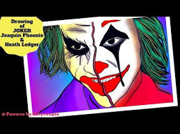 Joker Drawing Joaquin Phoenix Heath Ledger Dark Knight Joker 2019 Digital Drawing Youtube Joker Drawings Joker Heath Ledger Dark Knight