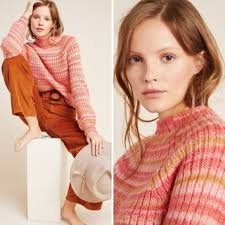 NWT Anthropologie T.La Drea Space-Dyed Sweater