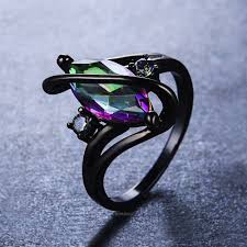 Black And Gold Ring Pin On Black Gold Rings