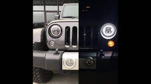 The headlights and fog lights install like the oem. No Wire Cutting How To Install Led Halo Lights With Drl Jeep Jk Youtube