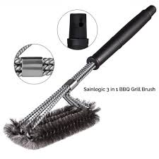 Barbecue Brush 3 In 1 Barbecue Grill Brush Cleaning Brush With Stainless Steel Wire Very Suitable For Barbecue Gas Grill El Cleaning Brushes Aliexpress