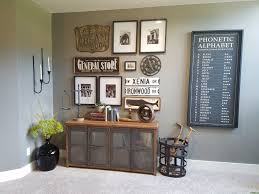 Gallery Wall Street Signs Vintage Industrial Decor Sherwin Williams Dovetail Home Decor Decor Vintage Industrial Decor