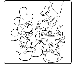 Mickey Bbq Mickey Mouse Coloring Pages Cartoon Coloring Pages Disney Coloring Pages