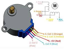28byj 48 Stepper Motor Pinout Wiring Diagram Electronic Circuit Projects Stepper Motor Circuit Projects