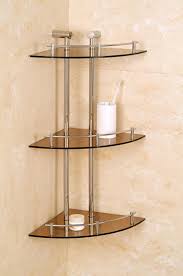 Glass bathroom corner shelf storage rack wall mounted holder caddy organizer uk. Bedroom Glass Corner Shelf Novocom Top