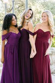 Nothing Screams A Beautiful Fall Wedding Like Deep Purple And Berry Bridesmaid Magenta Bridesmaid Dresses Purple Bridesmaid Dresses Burgundy Bridesmaid Dresses