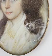 English School circa 1820, Portrait miniature of Mary Trant Ottley, wife of  Cornelius Smelt, oil