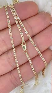 Solid 14K Tri-Tone Gold Valentino Diamond Cut Chain 2mm, Ladies Tri-Tone  Gold Necklace, Ladies Gold Chain, 14K White Rose Yellow Gold Chain