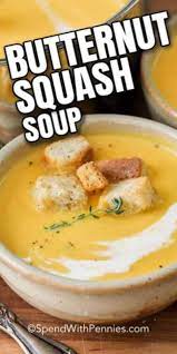 Butternut Squash Soup Is One Of Our Favorite Autumn Soup Recipes It Is So Smooth And Creamy Butternut Squash Recipes Soup Squash Soup Recipe Fall Soup Recipes