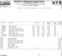 Service For Maruti 800 At Maruti Service Masters Team Bhp
