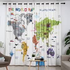 Ratings, based on 16 reviews. Kids Curtains For Bedroom Cartoon Curtain Map Animal Printed Drapes Lovely Blinds Healthy Fabric Window Curtains For Children Curtains Aliexpress