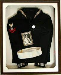 Navy Shadowbox Military Shadow Box Shadow Box Display Case Shadow Box