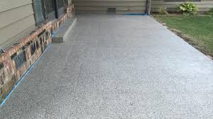 Armorpoxy's concrete resurfacers and epoxy patio paint coatings will transform even the oldest, most worn down patios into beautiful, outdoor spaces. Epoxy Concrete Floor Outside Novocom Top