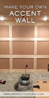 With a little artistry and a lot of imagination, your walls can be highlights of the room or the house! Basement Diy Accent Wall Archives Grand Little Place