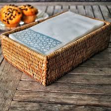 100% handmade and woven into tight, uniform bands for. Raquel Rattan Large Guest Towel Rectangular Napkin Holder Reviews Birch Lane