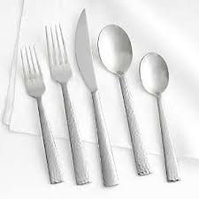The pieces have a sleek, modern shape but are subtle enough to work with. Flatware Sets Silverware Place Settings Crate And Barrel