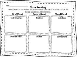 Read the words in the box above the passageread the passagereread the passage and write one of the words from the box on each line Cloze Worksheets Teachers Pay Teachers