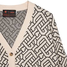 Áo khoác len HUGU - Monogram cardigan - vải len mềm mịn - unisex