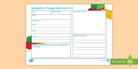 Certificates for roles within a lego therapy group and for completing a block of building brick therapy. Building Bricks Therapy Certificates Teacher Made