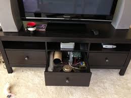 Built In Entertainment Center Hacked From Hemnes Units Ikea Hackers Ikea Tv Stand Ikea Hemnes Tv Stand Hemnes