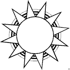 Sonne Mit Spitzen Zacken Ausmalbild Malvorlage Sonne Mond Und Sterne