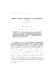 Check spelling or type a new query. The Form Position And Meaning Of Interjections In