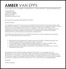 Guidance Counselor Cover Letter Sample Cover Letter Templates Examples