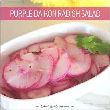 Furofuki daikon is a simple yet delicious way to enjoy the japanese daikon radish. Purple Daikon Radish Salad Color Your Recipes