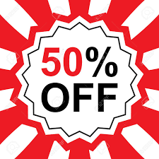 Half price shutters offers an extensive selection of plantation window shutters, roller shutters, blinds & window awnings in australia. Half Price Sale Design 50 Percents Off Vector Discount Label Royalty Free Cliparts Vectors And Stock Illustration Image 64577636