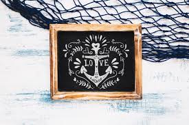Download Summer Mockup With Slate And Fishing Net Psd Mockup Free Mockups Design Realistic