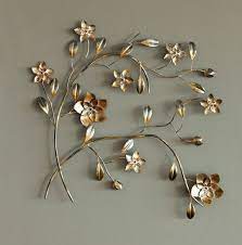 40 Awesome Wall Decoration Ideas You Ll Love Freshouz Com Flower Wall Decor Wall Decor Design Silver Metal Wall Art